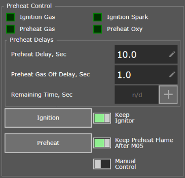 Ignition and heating control unit