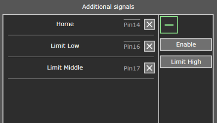 Example of setting the additional motor parameters